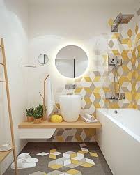 If you want something different in your bathroom and you need ideas to use yellow tiles, you will like the following ideas. Yellow Bathroom Tile Decor Novocom Top