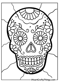 Yes, you could make a real sugar skull for the day of the dead—if you have a proper skull mold and 14+ hours of drying time! Sugar Skull Coloring Pages Updated 2021