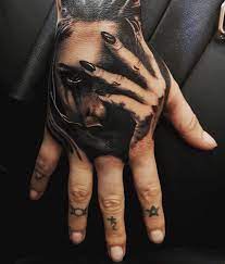 Tattoomafia On Instagram Cool Hand Piece By Adrian Rothson Hand Tattoos For Guys Tattoos For Guys Hand Tattoos