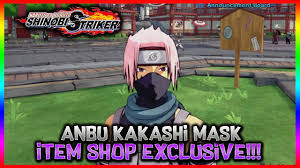 New Kakashi Mask Anbu For Cac Gameplay Naruto To Boruto Shinobi Striker Youtube