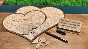These wedding guest book wood are made to suit all party events and add a touch of creativity and uniqueness to your event. 20 Unique Wedding Guest Book Ideas To Instantly Add To Cart Wedding Guest Book Alternative Wood Puzzle Guest Book Wooden Wedding Guest Book