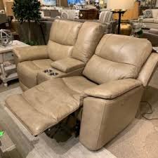 Sofa with dual manual recliner. Sofas Rudd Furniture