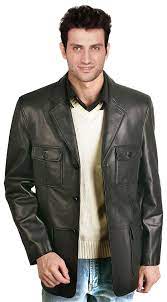 Buy Urbane Mens Leather Blazers Online Mens Leather Blazer Blazers For Men Lambskin Leather Blazer