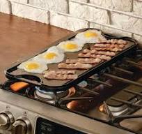 Lodge Pro-Grid 20 in. Black Cast Iron Reversible Stovetop Griddle with Handles LPGI3