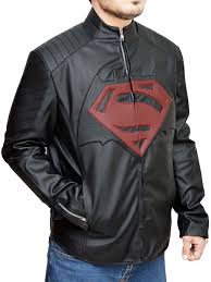 Superman Mens Marvel Superhero Leather Jacket Leather Jacket Men Real Leather Jacket Batman Vs Superman