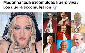 Madonna ha sido testigo de la muerte de siete Papas a lo largo de su  vida..... #PapaFrancisco #madonna