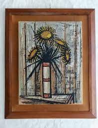 Bernard Buffet Bouquet De Tournesols Litografia Su Tela 1959 In Vendita Su Ebay Oggetti