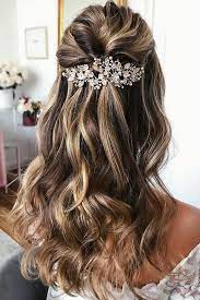 45 Perfect Half Up Half Down Wedding Hairstyles Hair Styles Down Hairstyles Half Up Hair