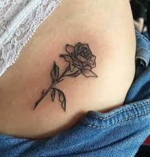109 Likes 3 Comments Brianna Belong Tattoos Briannabelong On Instagram Fine Line Baby Hip Rose Walkin Flower Thigh Tattoos Thigh Tattoo Rose Tattoos