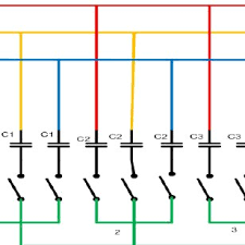 circuitry for power factor improvement by capacitors