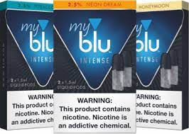 On the website, it gives me the option to pick the strength of nicotine in the cartridges. Myblu Liquidpods E Juice Vape Flavors Blu