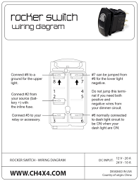 Each of our carling rocker switch bodies have the generic wiring diagram loaded into that each wiring diagram is downloadable and printable for use during your installation. Ch4x4 Rocker Switch Halo Lights Symbol Electrical Equipment Boating