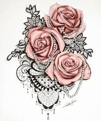 I Would Love This But If It Were More Realistic Pattern Tattoo Lace Tattoo Rose Tattoos