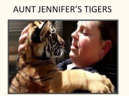 Aunt jennifer's tigers