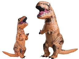 Rubies Adult Official Jurassic World Inflatable Dinosaur Costume T Rex Standard