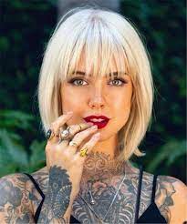 The bob hairstyle has somehow earned a reputation for being a safe, somewhat boring choice for a hairstyle. 40 Charming And Gorgeous Bob Haircuts And Hairstyles With Bangs Women Fashion Lifestyle Blog Shinecoco Com Fringe Bob Haircut Bobbed Hairstyles With Fringe Bangs With Medium Hair