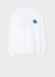 Maybe you would like to learn more about one of these? Women S White Long Sleeve T Shirt With Blue Flower Paul Smith Asia