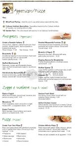online menu of olive garden italian