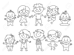 Sep 19, 2017 · i have another very cool dry erase activity for your kids to try. Cheerful Children Painted By Colorful Pencils With Kids Elements Drawings Paintings Girls And Boys Are On The White Background In The Linear Design Vector Illustration Royalty Free Cliparts Vectors And Stock Illustration