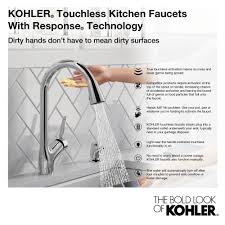 The matte black finish will give your kitchen a contemporary look. Kohler K 22974 Wb Cp Polished Chrome Crue 1 5 Gpm Single Hole Pull Down Voice Activated Smart Kitchen Faucet Includes Escutcheon Faucetdirect Com