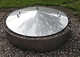 How to build a fire pit cover. Amazon Com Higley Welding 39 Round Stainless Steel Metal Conical Fire Pit Cover Spark Screen Garden Outdoor