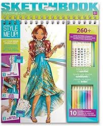 Amazon Com Style Me Up Wild At Art Sketchbook Toys Games Drawing Books For Kids Art Sketchbook Sketch Book