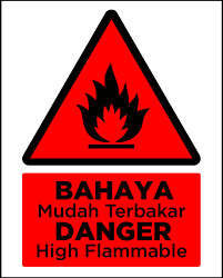 Resiko bahaya kebakaran pada umumnya bahan kimia berisik berisiko o kebakaran dan ledakan karena:: Bahaya Mudah Terbakar Sign Danger High Flamable 400mm X 500mm X 1 0mm Rigid Pvc Sign Lazada