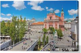 It covers 163 square kilometres or almost one percent of the total territory of slovenia. Preseren Square Ljubljana Capital Of Slovenia Canvas Print Pixers We Live To Change