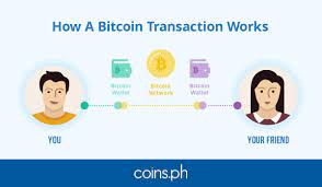 The bitcoin wallet contains the bitcoin address (like a random public key or long string of characters and numbers). How Does A Bitcoin Transaction Work Coins Ph