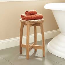 Terrel Round Teak Shower Stool Shower Seats Bathroom Accessories Bathroom In 2020 Shower Stool Teak Shower Stool Teak Shower