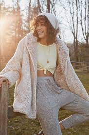 Urban Outfitters Shaila Oversized Fuzzy Jacket Fuzzy Sweater Outfit Winter Outfits Women Fuzzy Jacket Outfit