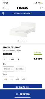beyaz ikea malm karyola yatak cekmece set modelleri ve fiyati dekopasaj
