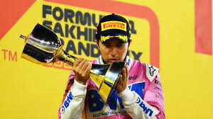 Sergio pérez won a dramatic azerbaijan grand prix after max verstappen crashed out when leading the race with two laps to go. Sergio Perez Scores Maiden Win At 2020 Sakhir Grand Prix Automacha