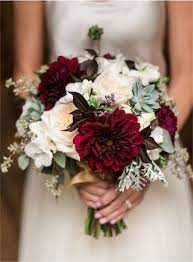 | artificial silk fake rose flowers wedding party home bouquet decor 10 colours cn. Toller Brautstrauss In Bordeaux Rot Und Weiss Bridal Bouquet Fall Fall Wedding Flowers Red Bouquet Wedding