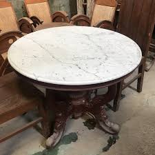 Jual Meja Marmer Carara Bulat Dia 105cm Kota Yogyakarta Moesson Antik Gallery Tokopedia