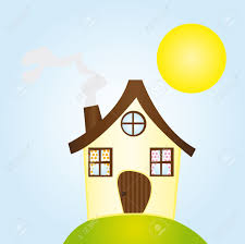 So ist zum beispiel ein animiertes strichmännchen in einer bunten umgebung cartoon style, die fortnite grafik aber auch. Gelbe Und Braune Cartoon Haus Uber Himmel Mit Sonne Und Gras Vektor Lizenzfrei Nutzbare Vektorgrafiken Clip Arts Illustrationen Image 10263454