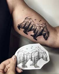 Bildergebnis Fur Pine Tree Tattoo Upper Arm Tribal Tattoos For Women Tattoos Small Tattoos For Guys