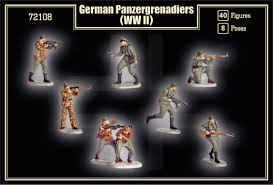 Beaded lace on net over stretch crepe. German Panzergrenadiers Wwii Mars 72108