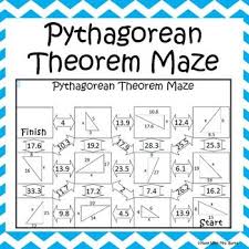 In today's geometry lesson, you're going to learn how to use the hypotenuse leg theorem. Pythagorean Theorem Worksheet Maze Activity Pythagorean Theorem Theorems Geometric Mean