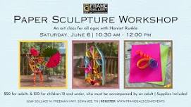 Paper Sculpture Workshop | Frame Gallery
