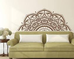 Demi Mandala Vinyl Wall Decal Indian Mandala Decor Mandala Etsy Wall Stickers Mandala Vinyl Wall Stickers Mandala