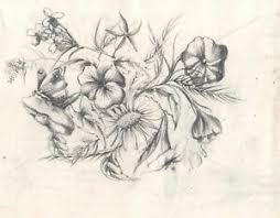 Disegno da colorare fiori mazzo di fiori. Mazzo Di Fiori Farfalla Flowers Butterfly Pencil Drawing Disegno A Matita 1800 Ebay