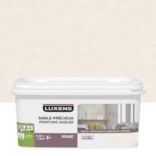 Pintura mate azul 3 luxens 4l clasificado 4.6 de 5 por 9. Peinture Decorative Sable Precieux Luxens Blanc Calcaire 6 2 5 L Gris Galet Peinture Effet Sable Galets