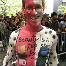 Nude models become artists' canvases