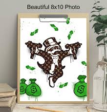 In a genre that has… Amazon Com Monopoly Man High Fashion Poster Funny Graffiti Wall Art Print Gangster Home Decoration Urban Gangsta Room Decor For Dorm Or Teens Bedroom Glam Luxury Gift For Fashionista