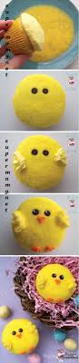 افكار جديده لتزيين الكب كيك والكعكات بالصور Easter Chicks Cupcakes Easter Cupcakes Easter Chicks