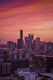 Pink Hues Over Brisbane Australia Australia Travel Beautiful Places Brisbane Australia Australia Beach