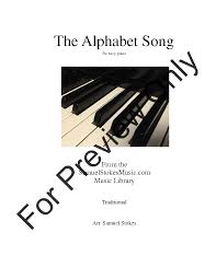 Whether it's to pass that big test, qualify for that big prom. The Alphabet Song By Traditional J W Pepper Sheet Music