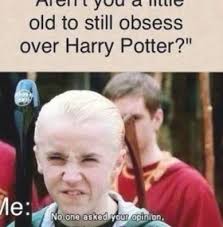 You Re Never Too Old To Obsess Over Harry Potter Books Fantasy Movies Harrypotter Malfoy Harry Potter House Quiz Harry Potter Memes Harry Potter Pictures