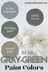 27 Super Fresh Gray Green Paint Colors